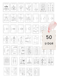 Höst och halloweenpyssel - Måla, klipp & klistra (PDF)