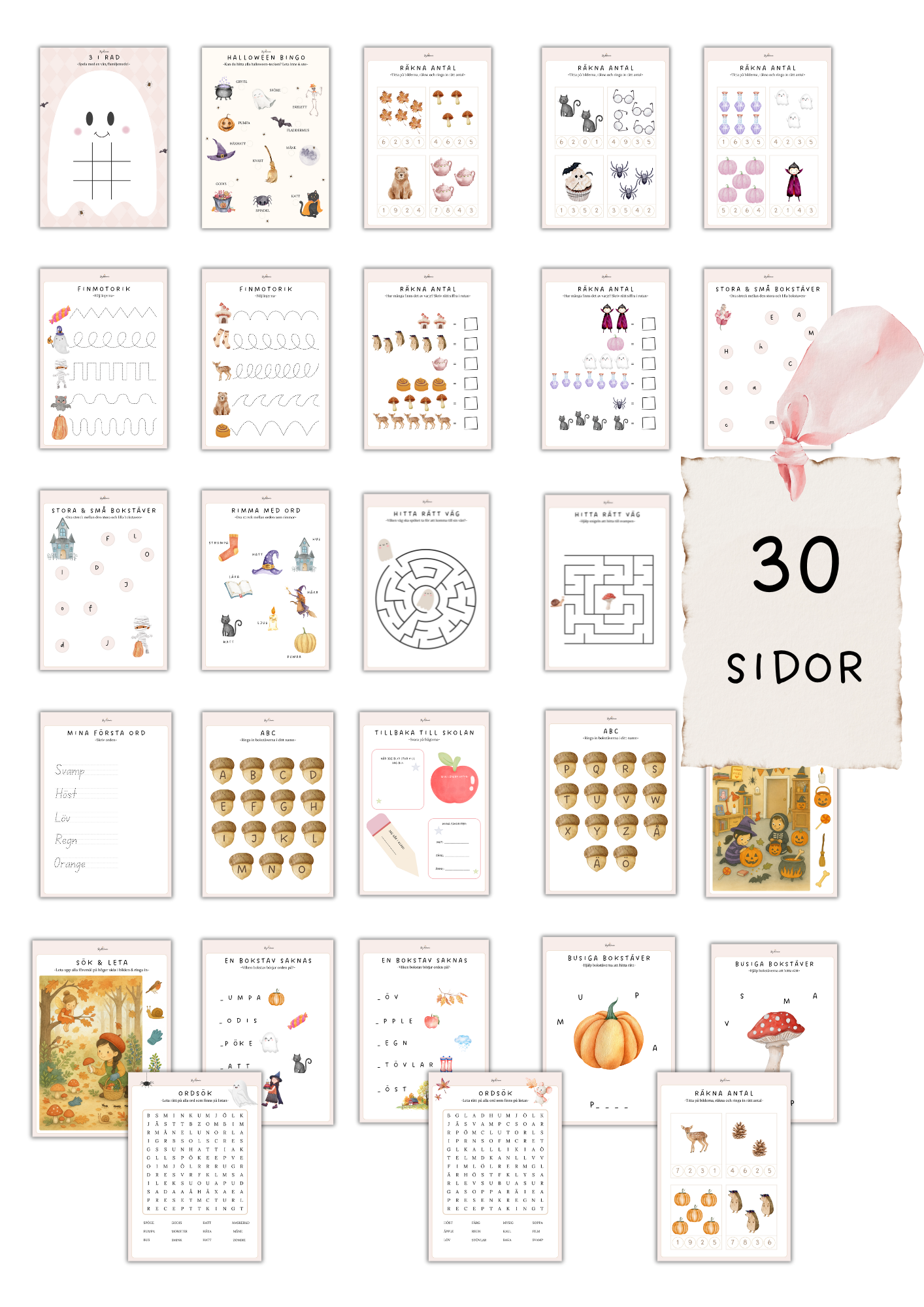 Pyssel Höst och Halloween - Lek, knep & knåp (PDF)