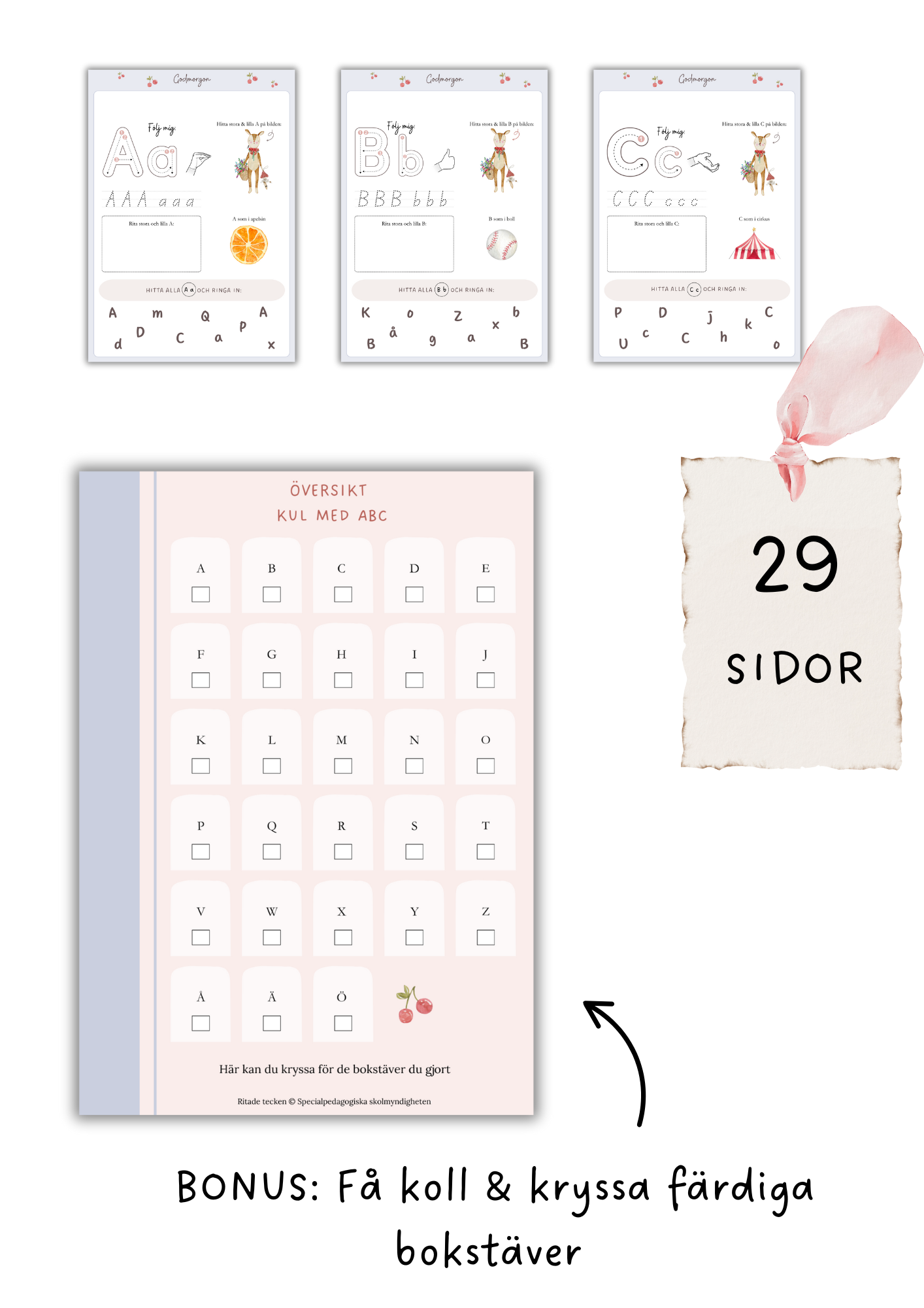 Jag lär mig - Bokstäver (PDF)
