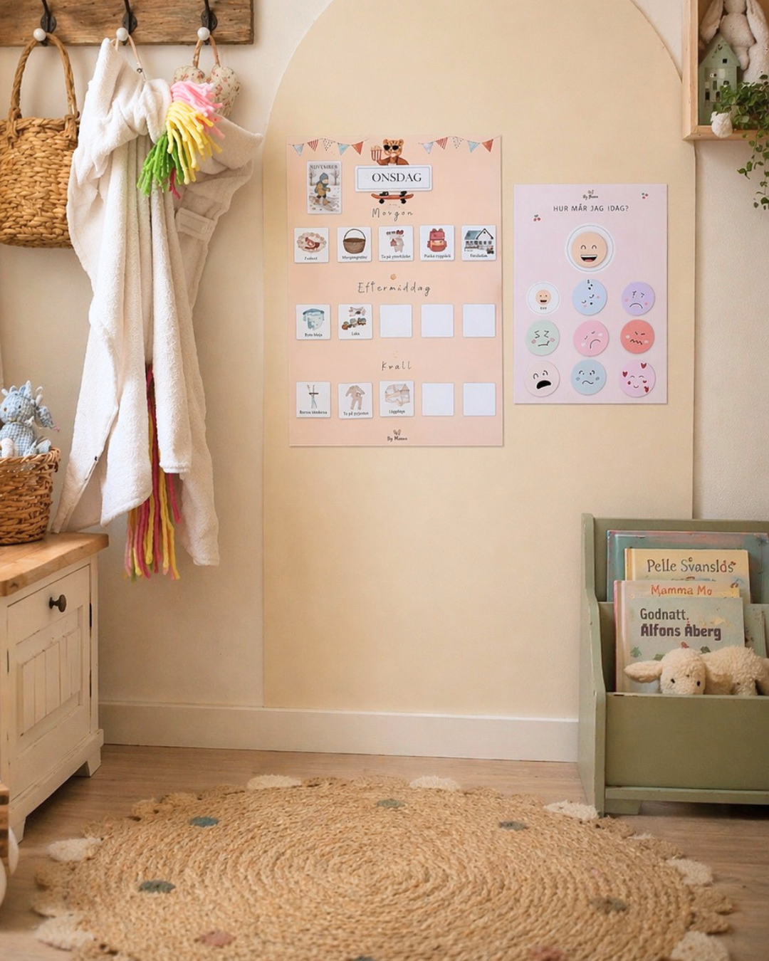 Magnetisk väggdekal - Flyttbar magnetvägg för barn (Stor)