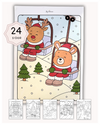 Julkalender Målarbilder - Cozy Coloring (PDF)