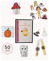 Höst och halloweenpyssel - Måla, klipp & klistra (PDF)